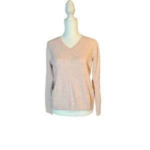 Tommy Hilfiger Light Pink Cable Knit Sweater